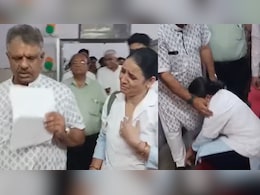 चिकित्सा मंत्री खींवसर के पैर पकड़ रोई महिला नर्सिंगकर्मी, बोली- सर मेरा ट्रांसफर कर दीजिए