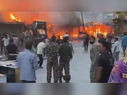 Massive Fire Burns Down 8 Shops In Jammu And Kashmir's Poonch District