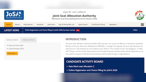 JoSAA 2026 Mock Seat Allotment 2 OUT; Check Direct Link And Choice Filling Last Date