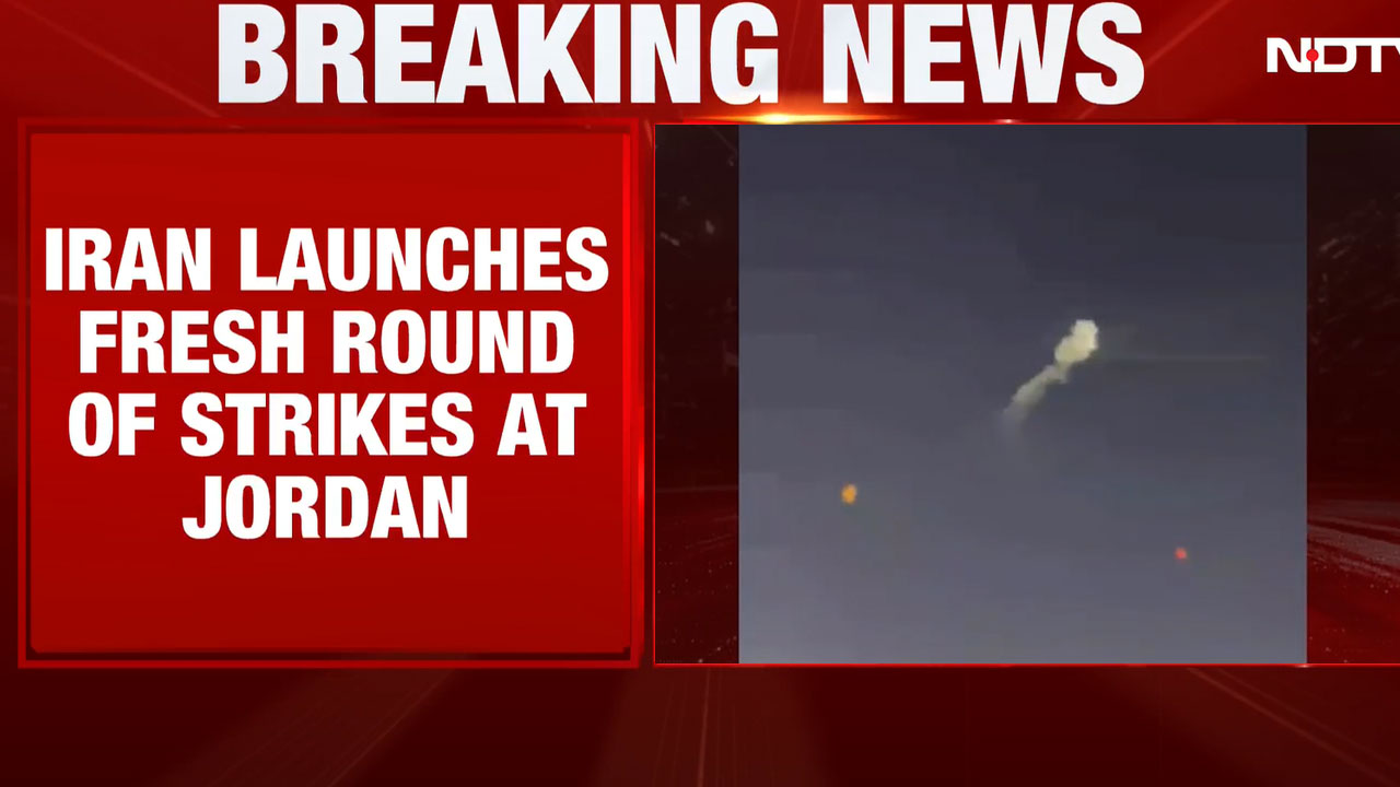 Iran Launches Fresh Strikes On Jordan, Reports Of US Airbase Hit