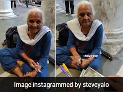 US Influencer's Kind Gesture Towards Elderly Pen Seller In Delhi Goes Viral