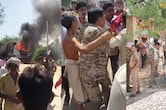 भिंड में तेज रफ्तार डंपर ने युवक को कुचला, लोगों ने वाहन फूंका, पुलिस को खदेड़ा, चार थानों की फोर्स तैनात