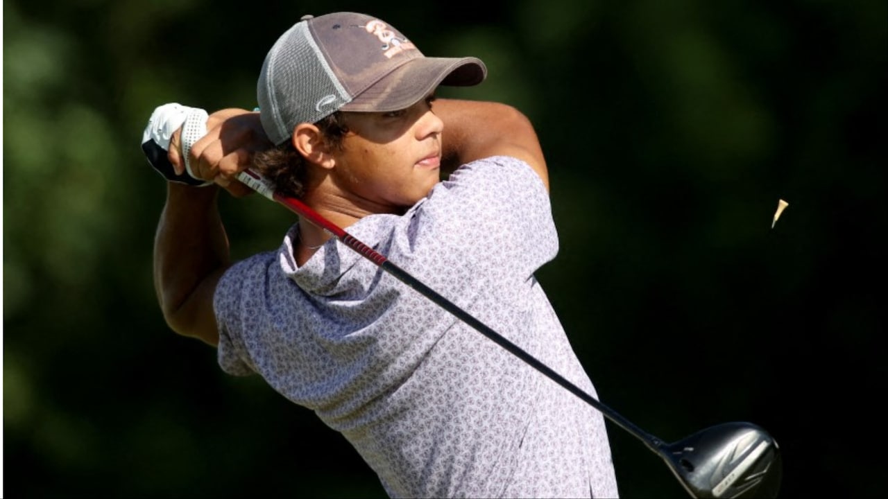 Camera Captures Charlie Woods Throwing A Tantrum After Missing Short Putt