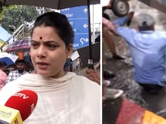 Video: Mumbai Civic Body Worker Falls Into Manhole In Front Of Mayor