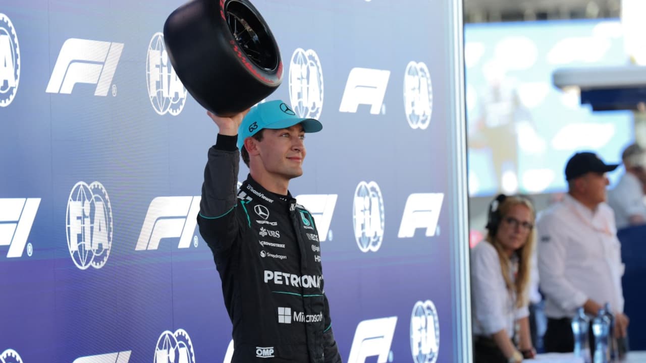 George Russell Takes Pole Ahead Of Lewis Hamilton At Barcelona GP; Charles Leclerc Crashes Out