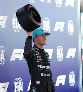 George Russell Takes Pole Ahead Of Lewis Hamilton At Barcelona GP; Charles Leclerc Crashes Out