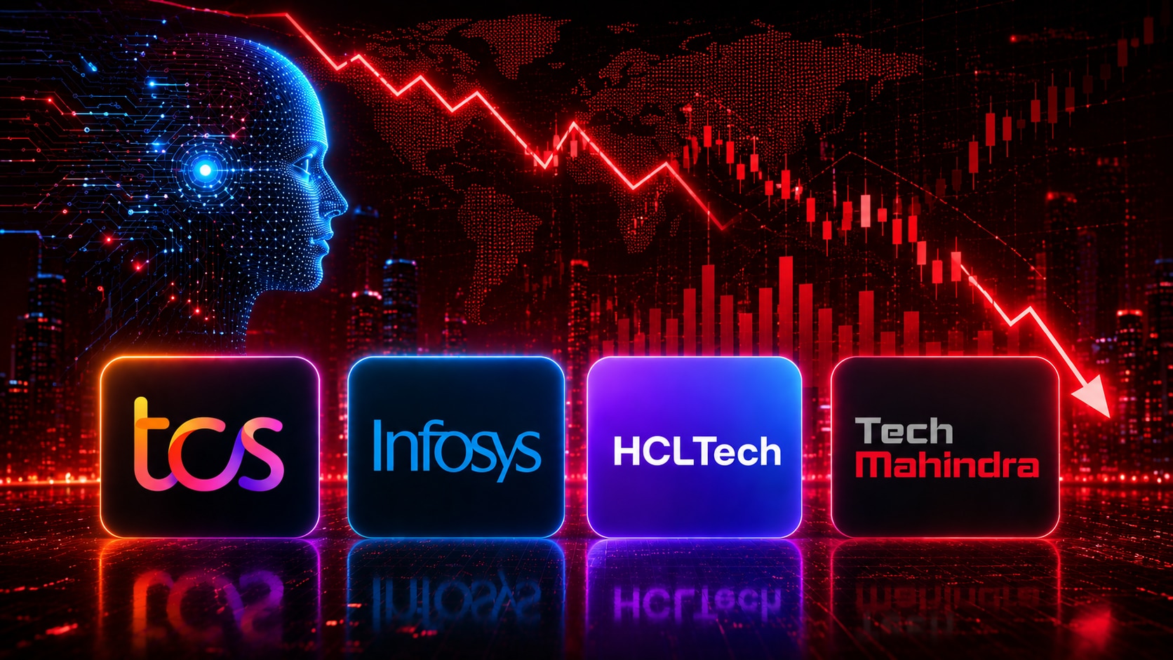 TCS Share Price Drops In Early Trade, Infosys Down 3% As Nifty IT Drags Indices