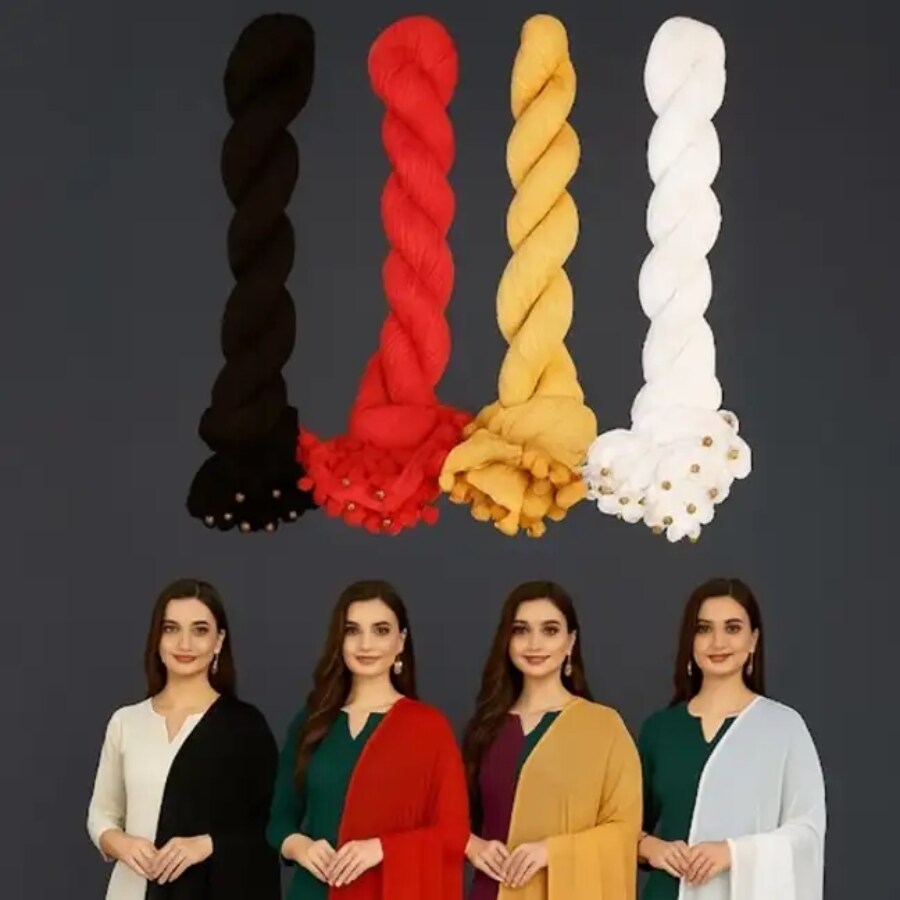 Click here to buy: Raj Jyoti Creation Lycra Blend Women Dupatta