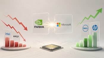 Nvidia-Microsoft 'Spark' Deal Sends Intel, AMD Stocks Tumbling While Dell, HP Gain &mdash; Here's Why