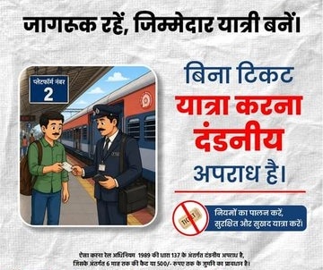 Indian Railways New Rules: बिना टिकट यात्रा करने से बचें Indian Railways New Rules: बिना टिकट यात्रा करने से बचें