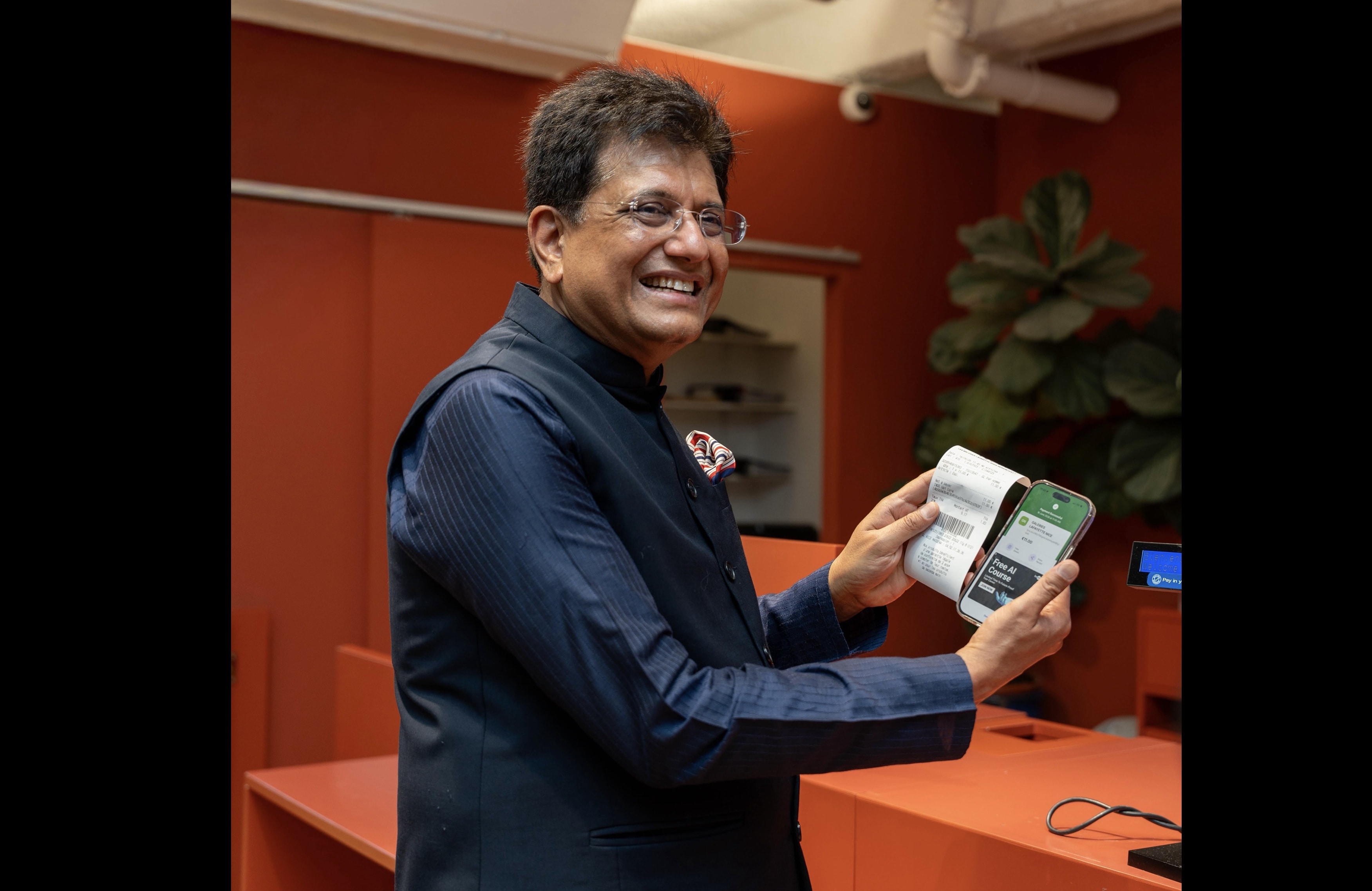 Piyush Goyal launches UPI payments platform in Nice’s Massena area, France