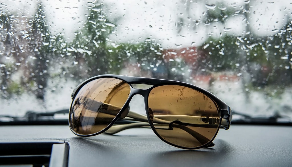 Proper eyewear cuts through road glare, vehicle spray, and changing light for safer wet driving. Proper eyewear cuts through road glare, vehicle spray, and changing light for safer wet driving.