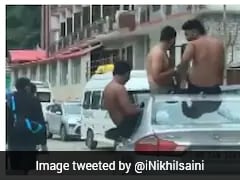 Video Shows Half-Naked Men Hanging Out Of Moving Car In Himachal's Kasol, Draws Criticism