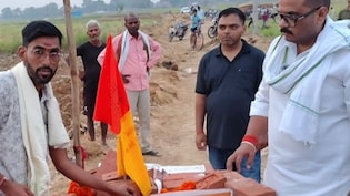 भरत त&zwj;िवारी का जहां हुआ था एनकांउटर वहीं बनाने जा रहे थे स्&zwj;मारक, फ&zwj;िर पहुंच गई पुल&zwj;िस&nbsp;
