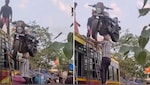 ये है असल जिंदगी का बाहूबली, सिर पर बुलेट बाइक उठाकर किया ऐसा काम, वीडियो देख दंग रह गए लोग