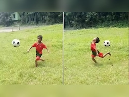 फुटबॉल से खेलते-खेलते बन गया इंटरनेट स्टार, 'Mini Cristiano' कहकर बुला रहे लोग, वीडियो वायरल