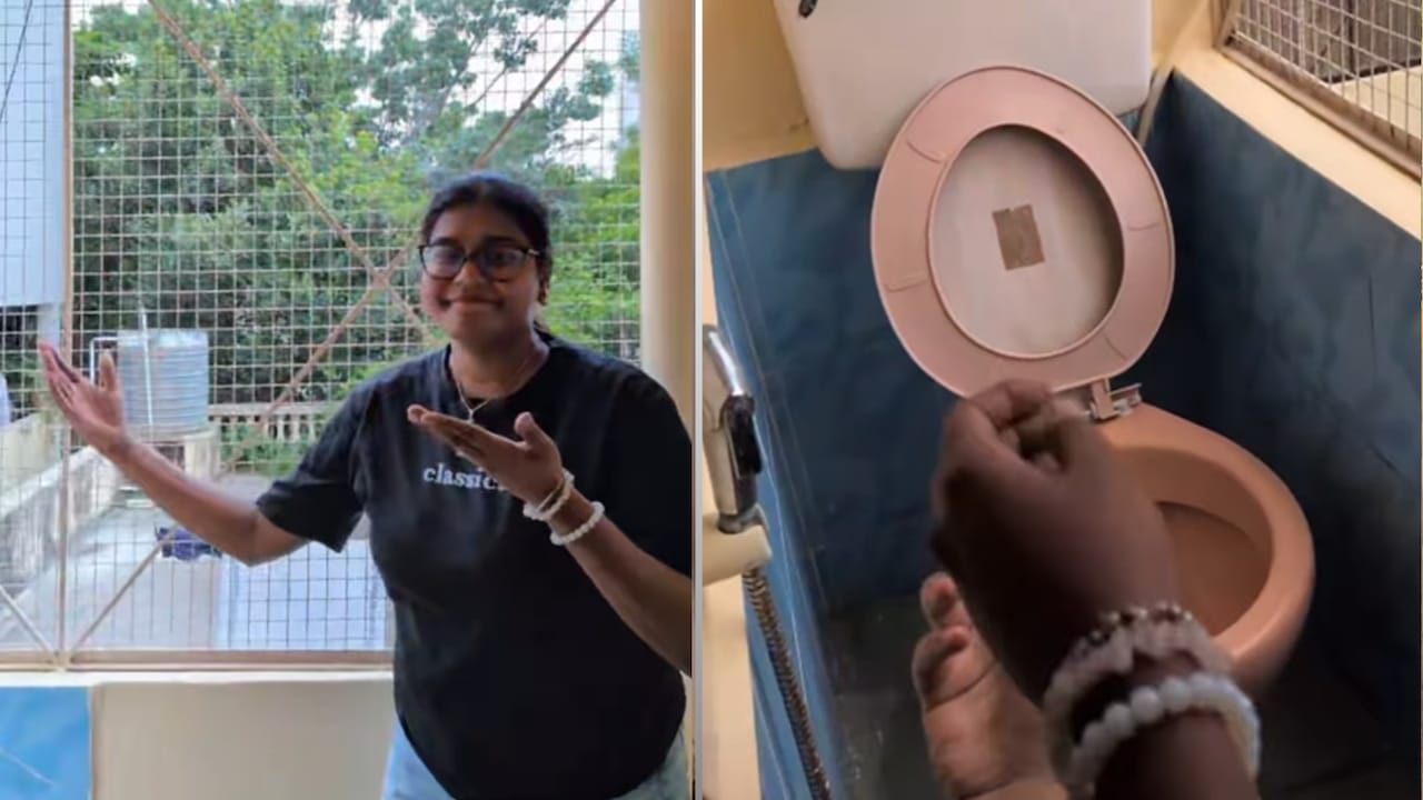 व्यू के साथ बाथरूम... बालकनी में टॉयलेट देखकर चौंक गईं लड़कियां, बेंगलुरु फ्लैट का वीडियो वायरल