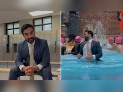'मुझे लगा यही पहनना है'... सूट-बूट में ही स्विमिंग पूल में कूद पड़े मेयर, VIDEO हुआ वायरल