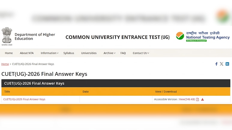 CUET UG Answer Key 2026 Likely To Be OUT Soon; Check Direct Link And Steps To Download