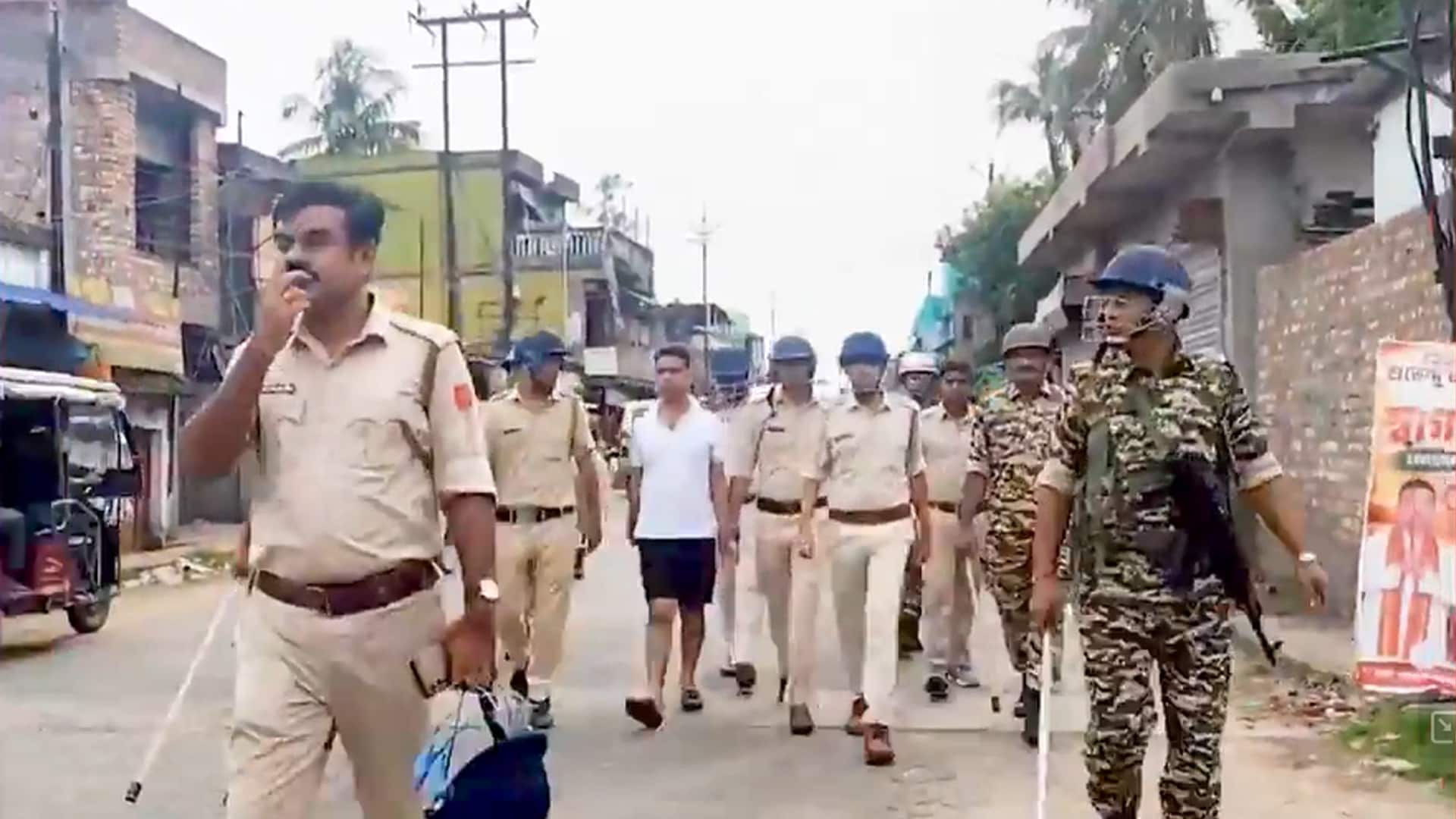 TMC Leader Jahangir Khan Paraded By Police In Half Pants After Arrest