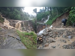 Key Bridge In Sikkim Washed Away As Heavy Rain Triggers Floods, Landslides