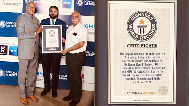 The achievement marks Dr Raghu Ram's third Guinness World Record in just 15 months