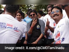 Vijay Flags Off, Joins Anti-Drug Awareness Run At Chennai's Marina Beach