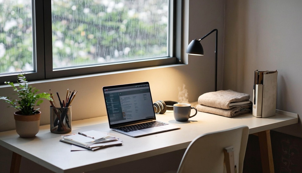 Boost productivity with cable management, noise reduction, and easy-access essentials tailored for rainy-season home offices. Boost productivity with cable management, noise reduction, and easy-access essentials tailored for rainy-season home offices.