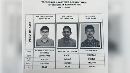 ICAI CA 2026 परीक्षा में डोंबिवली के शार्दुल शेखर विचारे ने किया टॉप, देख लीजिए पूरी लिस्ट
