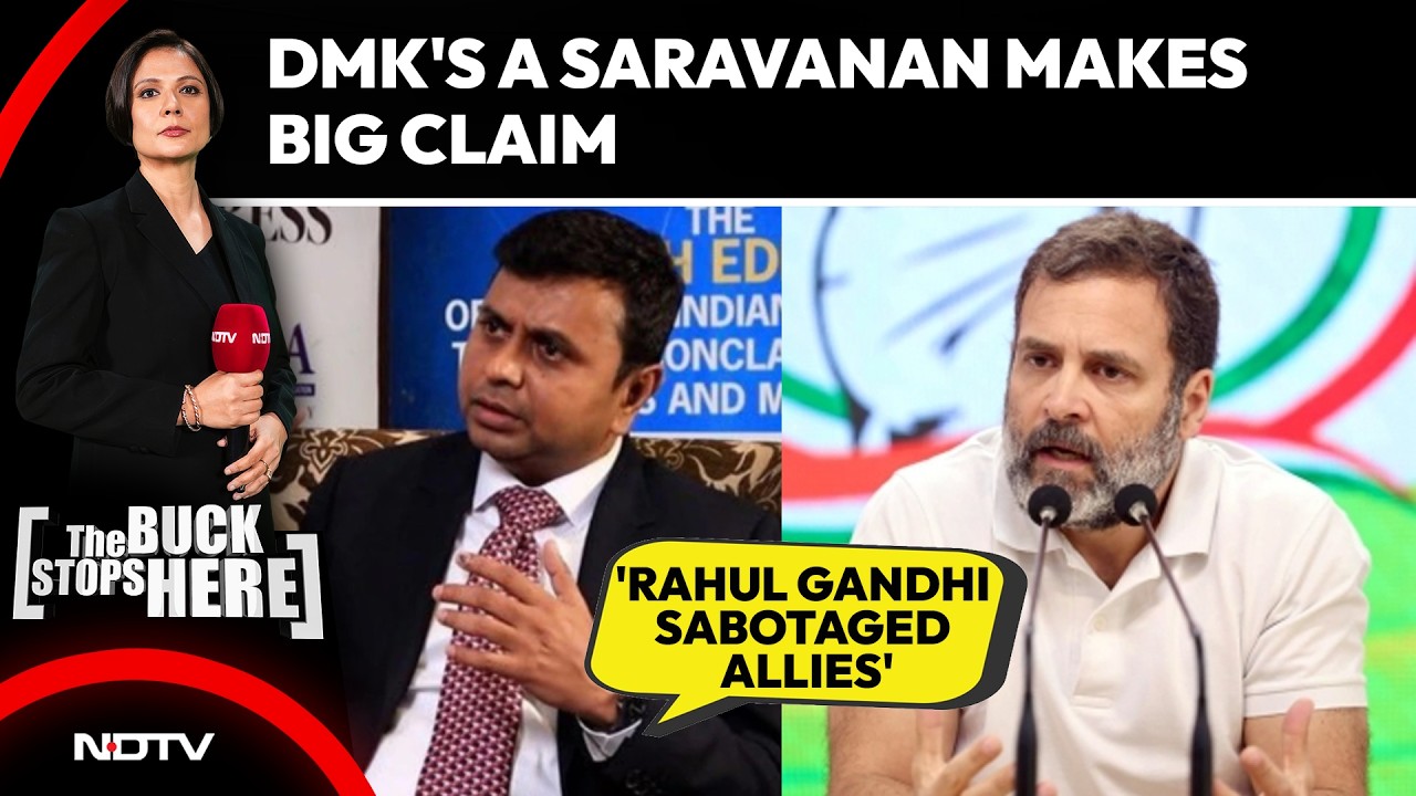 'Rahul Gandhi Sabotaged Allies': DMK's A Saravanan Makes Big Claim