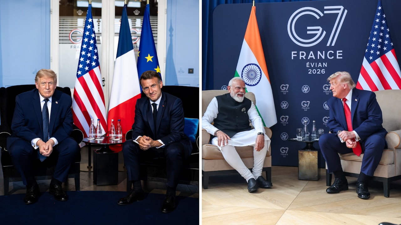 मैक्रों के साथ मीटिंग में दाईं तो मोदी के साथ में बाईं ओर क्यों बैठे थे ट्रंप? ये है इसकी असल वजह