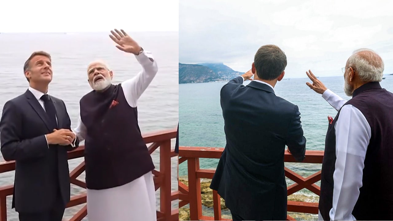 PM Modi, President Emmanuel Macron Visit Villa Krylos In France