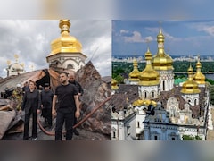 Inside Kyiv's 1,000-Year-Old Monastery, A UNESCO Site, Damaged In Russian Attack