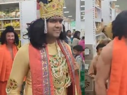Video: Man Dresses As Lord Ram In Canada Store, Crowd Chants "Jai Shri Ram"