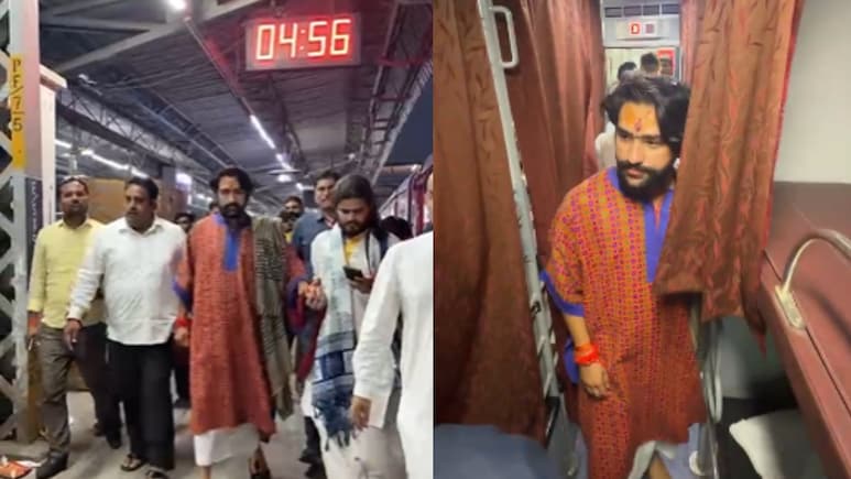 VIP कल्चर छोड़ ट्रेन से सफर पर निकले बाबा बागेश्वर, पंडित शास्त्री की सादगी देख यात्री हुए हैरान, Video