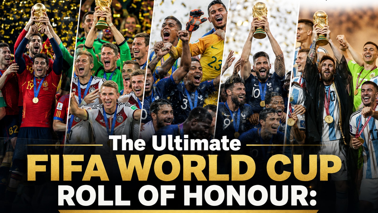The Ultimate FIFA World Cup Roll Of Honour: Every Champion Since 1930