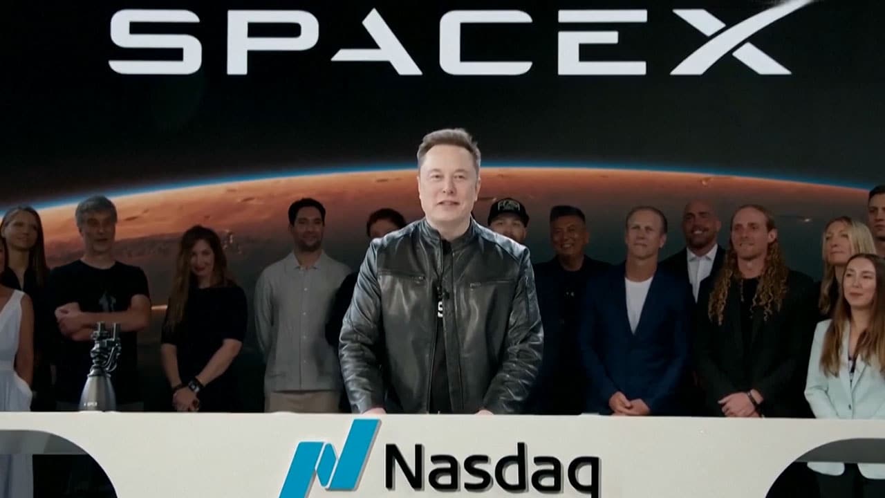 Elon Musk's SpaceX Goes Public With Nasdaq Listing