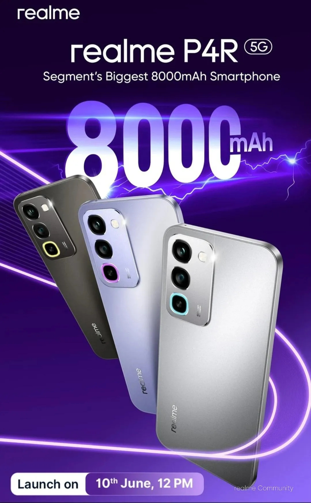 ചാർജിംഗിനെക്കുറിച്ച് ഇനി ആശങ്ക വേണ്ട! 8000mAh ബാറ്ററിയുമായി റിയൽമി P4R 5G ഇന്ത്യയിലേക്ക്; ലോഞ്ച് തീയതി പ്രഖ്യാപിച്ചു