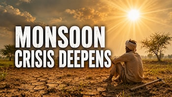 Monsoon Crisis Deepens: India's Rain Deficit Widens To 38%; These Regions Remain Most Affected