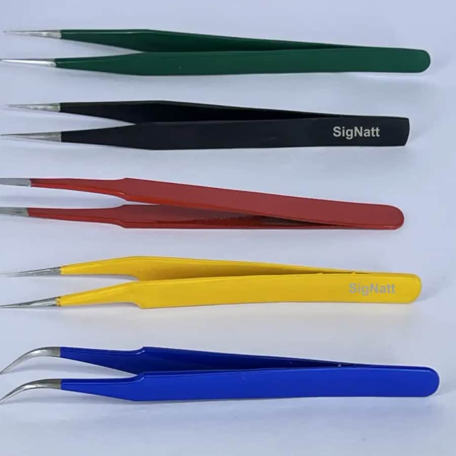 Click here to buy: SIGNATT Multi Colour Tweezer Series