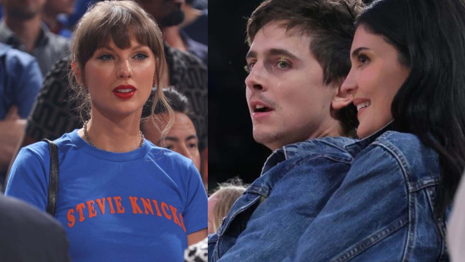 NBA Finals: Taylor Swifts "Stevie Knicks" Tee Turns Heads, Kylie Jenner And Timothee Chalamet Twin In Denim