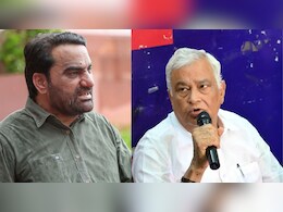 कैबिनेट मंत्री क&zwj;िरोड़ी लाल के साथ खड़े हुए हनुमान बेनीवाल, कुछ द&zwj;िन पहले NDTV पर लाइव शो में हुई थी तू-तू-मैं-मैं