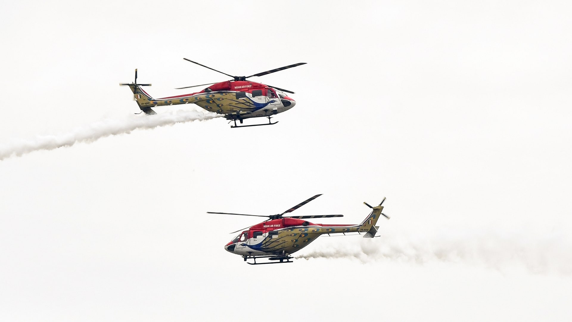 IAF's Sarang Helicopter Display Team Performs Dazzling Air Display at Graduation Parade