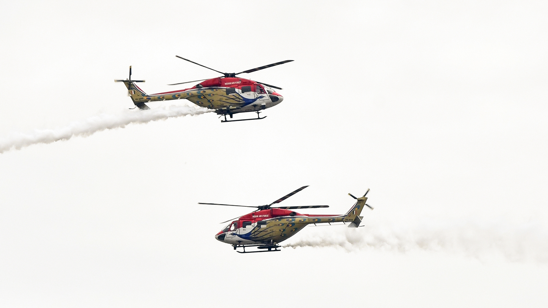 IAF's Sarang Helicopter Display Team Performs Dazzling Air Display at Graduation Parade