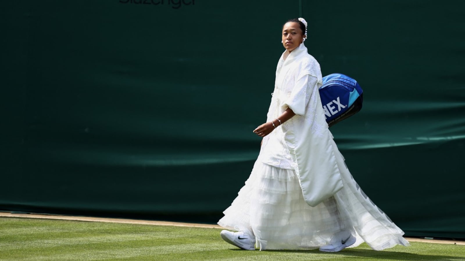 Naomi Osaka Makes Spectacular Wimbledon Arrival In Kimono-Inspired Dress