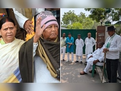 Lalu Yadav, Rabri Devi's Z-plus Cover Withdrawn, RJD Workers Guard Home With Sticks