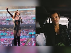 Shania Twain Opens For Harry Styles Concert In Black Lace Dress, Internet Calls It "Cringe"