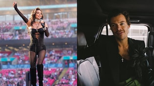 Shania Twain Opens For Harry Styles Concert In Black Lace Dress, Internet Calls It "Cringe"