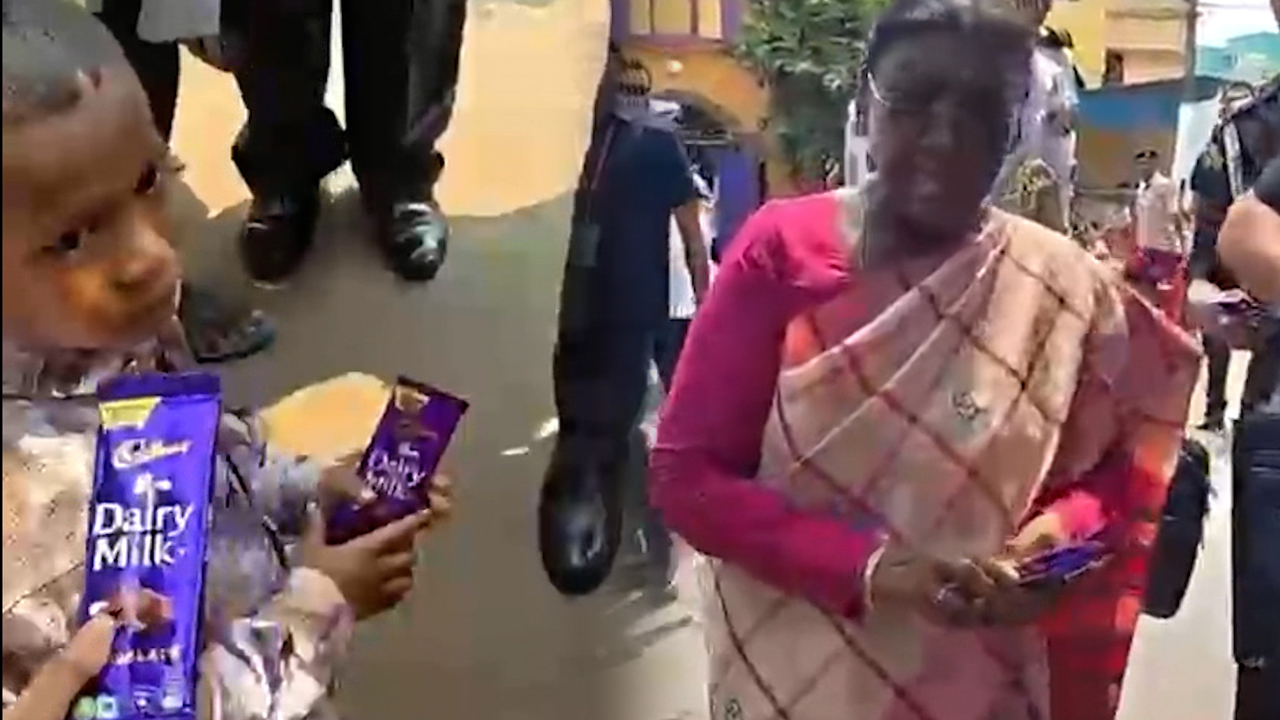 President Murmu Celebrates Birthday In Odisha, Shares Chocolates With Children