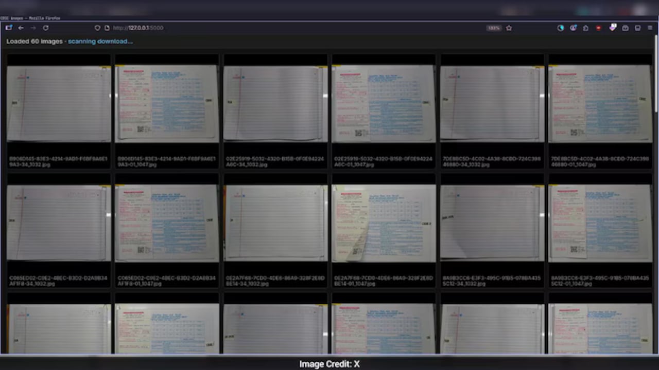 Exposed Answer Sheets Screenshot Shared By Hacker